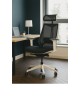 Fauteuil ergonomique en maille Arco noir et blanc à La Réunion - 974