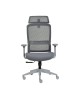 Fauteuil ergonomique en maille gris - Viva La Réunion 974
