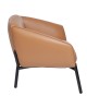 Fauteuil marron Zucca 1 place éco-cuir La Réunion 974
