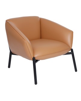 Fauteuil marron Zucca 1 place éco-cuir La Réunion 974