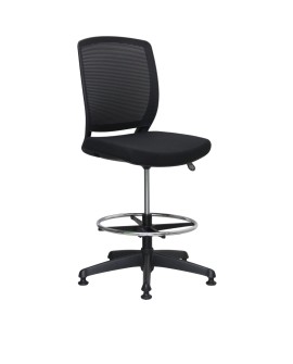 siège télescopique noir dossier maille sur patins SPRING à La Réunion 974