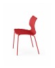 Chaise empilable italienne Uni 550 à La Réunion - bleu, vert, blanc ou rouge 