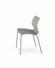 Chaise empilable italienne Uni 550 à La Réunion - bleu, vert, blanc ou rouge 