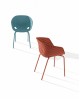 Fauteuil empilable intérieur extérieur Uni-ka 594, bleu, blanc, vert et rouge