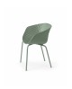 Fauteuil empilable intérieur extérieur Uni-ka 594, bleu, blanc, vert et rouge