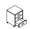 Caisson mobile air pour bureau disponible à la réunion