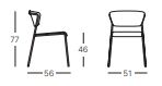Dimension des chaises design Lisa à La Réunion